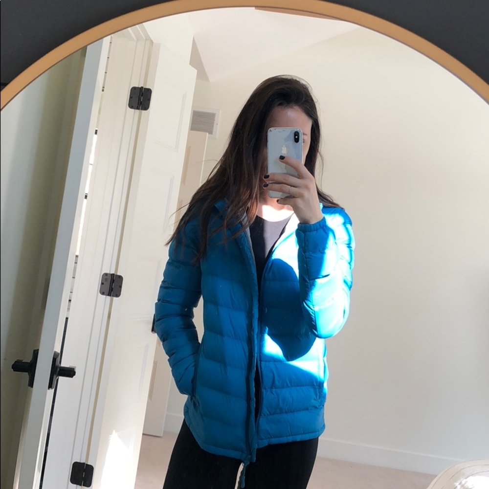 Blue jacket/ coat. Fits like a S or S/M